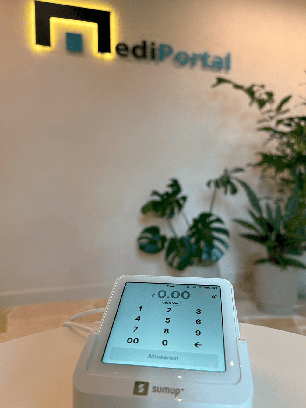 Mediportal x Sumup Samenwerking van Mediportal met Sumup
